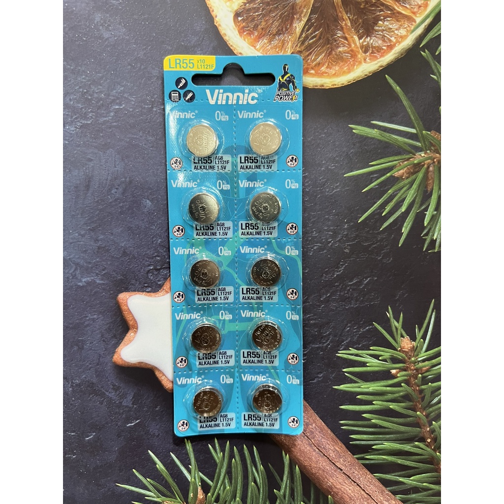 Vỉ 10 viên pin CHÍNH HÃNG VINNIC 1120 SR1120SW SR1120S AG8 391A LR1120 L1121 L1121F LR55