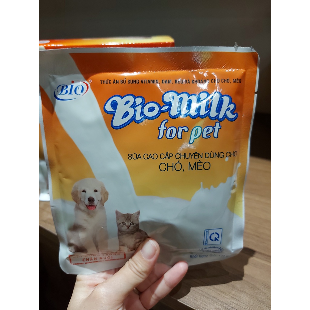 Sữa BiO Milk cao cấp chuyên dùng cho chó mèo-gói 100gram