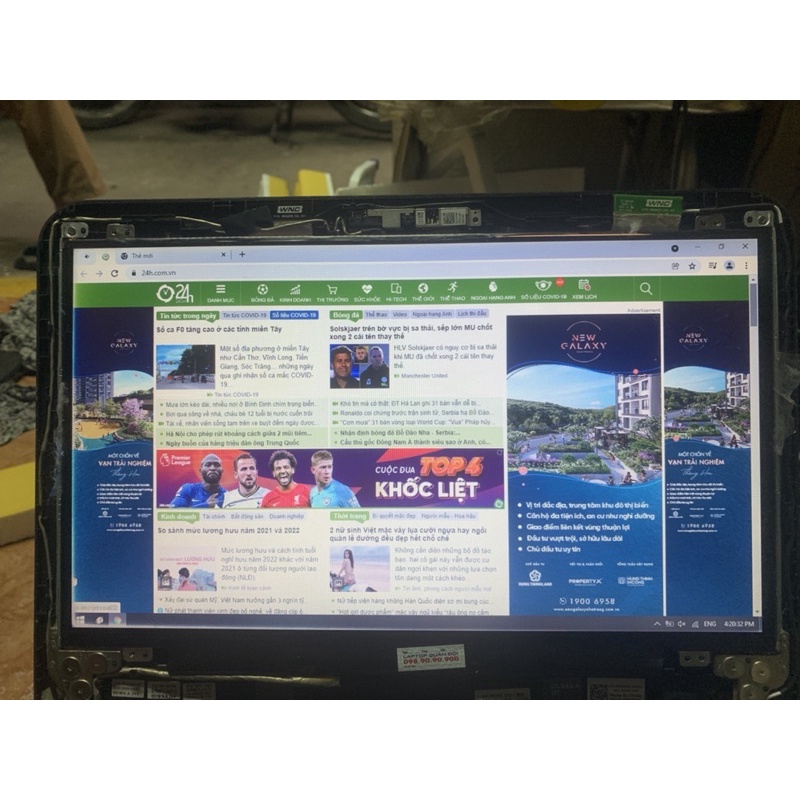 s5-1411 lcd laptop 14 led slim 40pin không sọc, trắng góc, hình ảnh đẹp, ko bảo hành