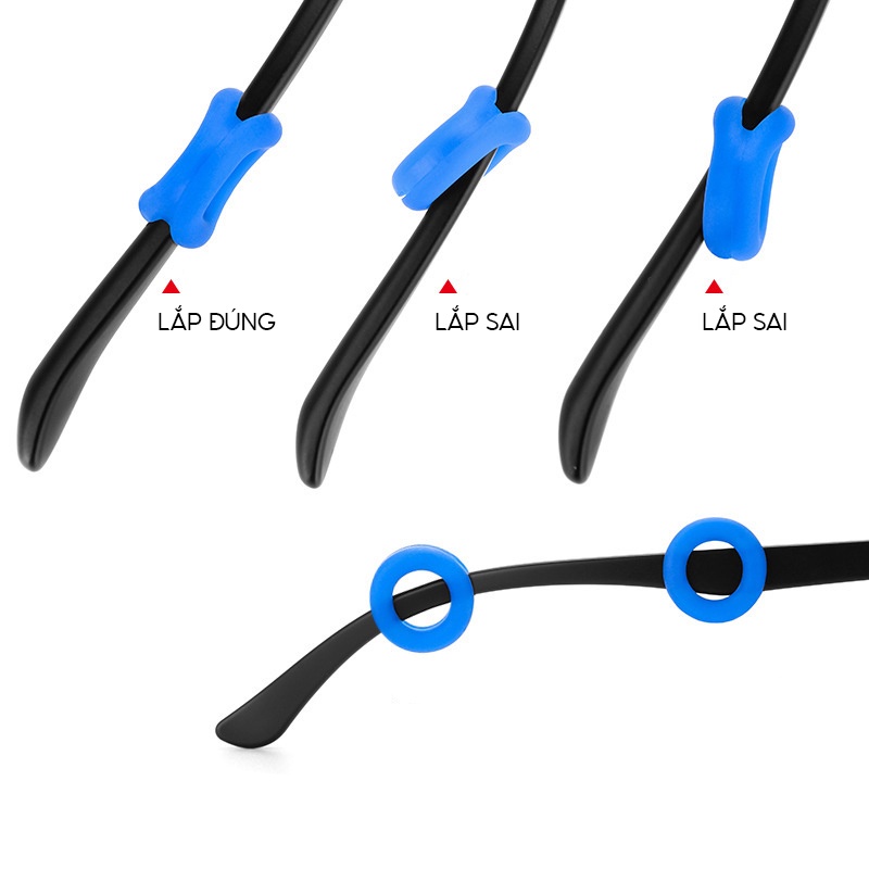 Đệm silicon tròn cài tai chống trượt gọng kính LILYEYEWEAR