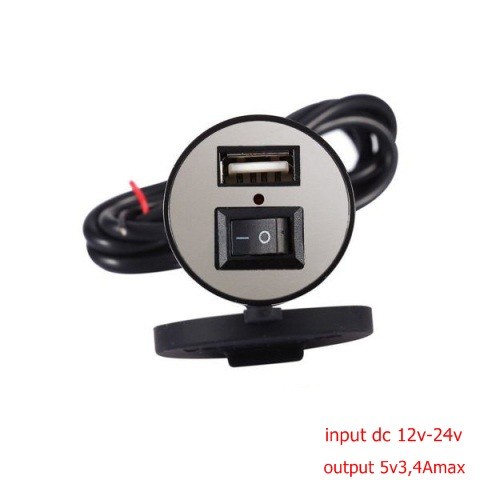 sạc điện thoại gắn xe máy