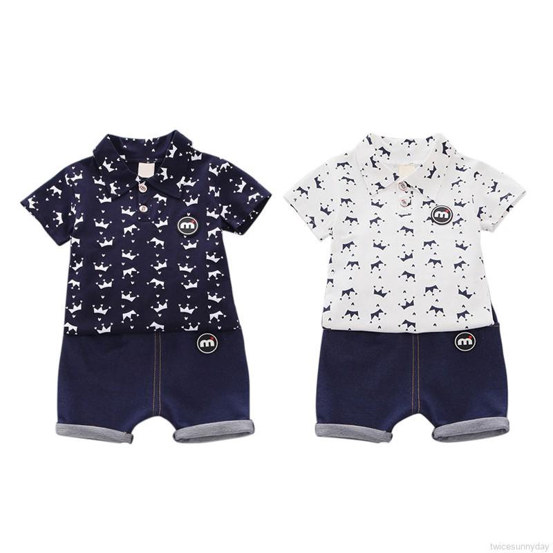 Set áo thun ngắn tay + Quần short cho bé trai