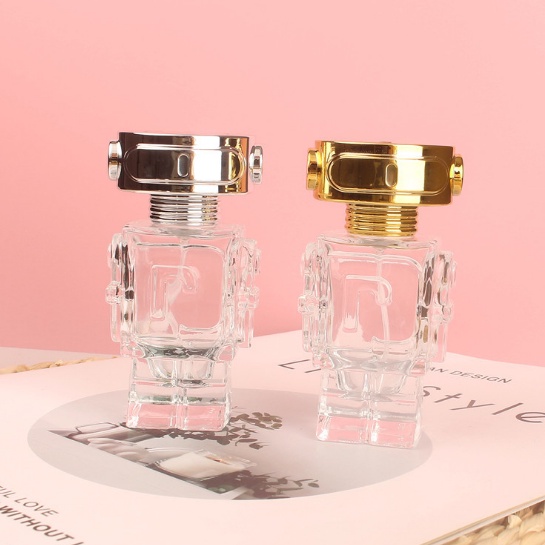 Chai lọ đựng nước hoa thủy tinh cao cấp phun sương mô hình robot dung tích 30ml/ 50ml
