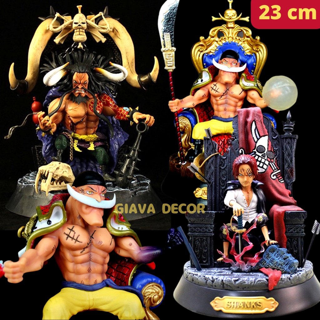Mô hình One Piece tứ hoàng Shank tóc đỏ Kaido râu trắng