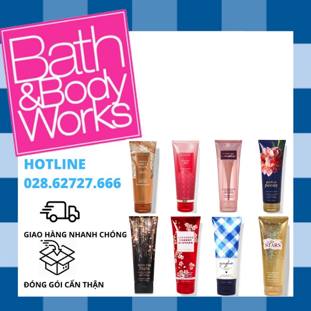 (Đủ Mùi) Kem Dưỡng Thể Bath And Body Works Body Cream 226g