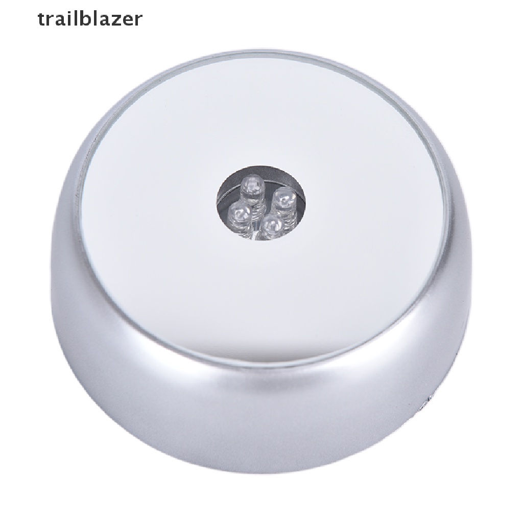 1 Đế Tròn 4 Đèn Led Gắn Kính Trong Suốt Trưng Bày Xe Hơi trailblazer UIO