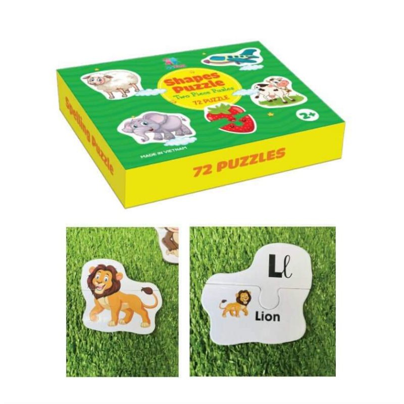 Bộ Đồ Chơi Ghép Hình 2 Mảnh Tư Duy 72 Miếng Puzzle