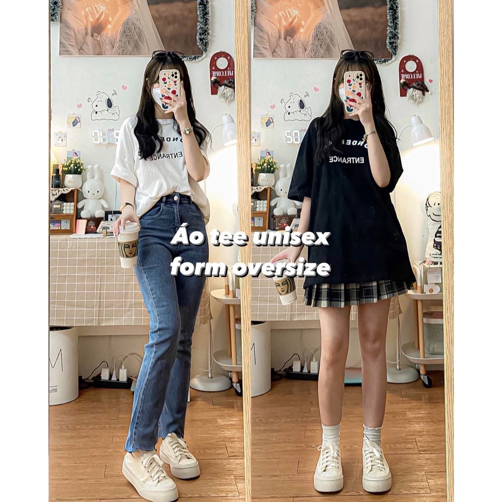 Áo phông WONDERLAND form rộng oversize (ảnh thật shop chụp kèm video)