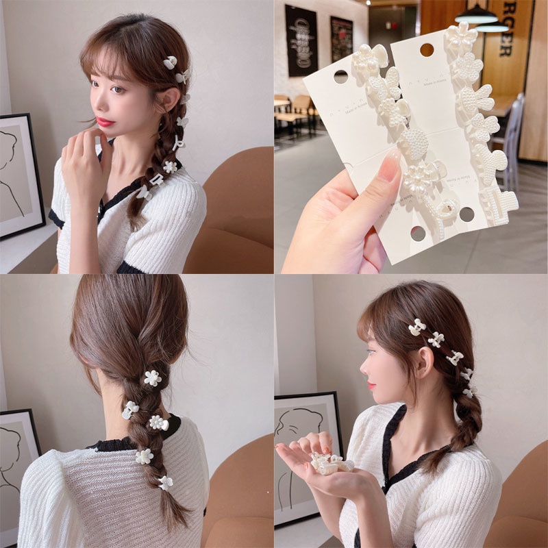 Kẹp tóc gắn ngọc trai nhỏ thời trang Hàn Quốc đơn giản mới