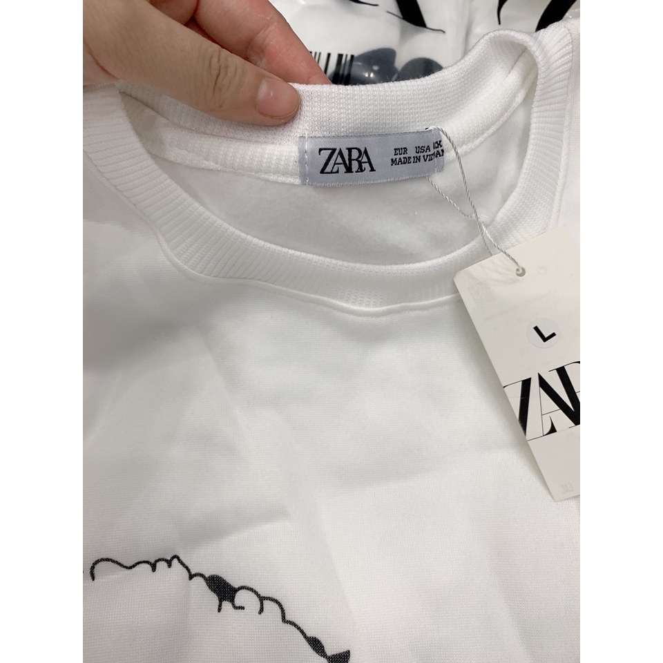 Áo Nỉ Zara Thời Trang Tay Dài Cho Nữ Phong Cách Trẻ Trung_THU YORI | BigBuy360 - bigbuy360.vn