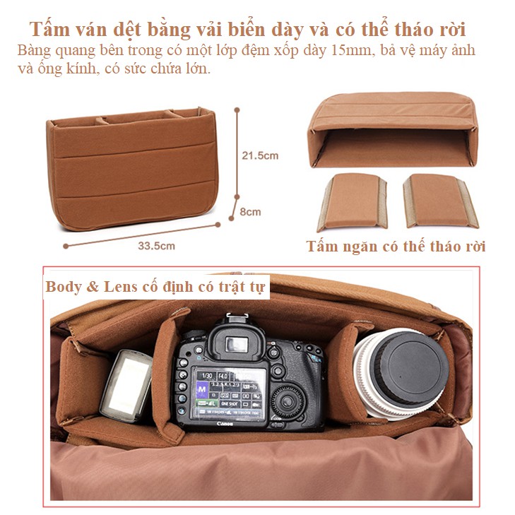 Túi máy ảnh đeo chéo Artisan Twill SB-275