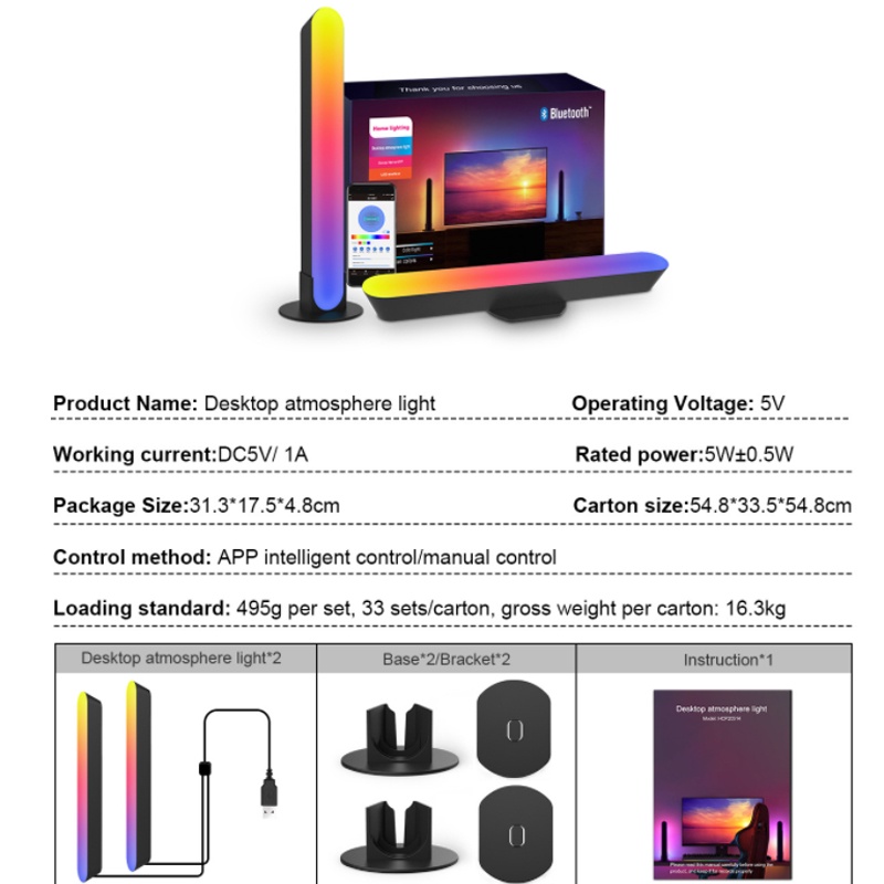 Đèn LED rgb thông minh với 15 chế độ và 4 chế độ phát nhạc