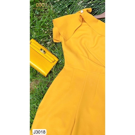 J3018 bộ jum nữ quần dài màu vàng