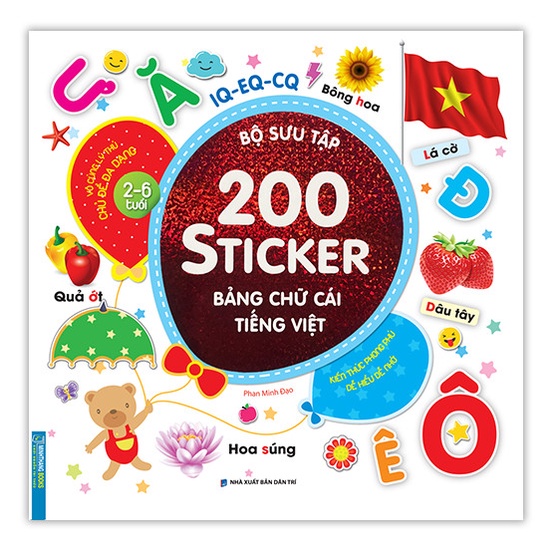 Sách - Bộ sưu tập 200 sticker - Bảng chữ cái tiếng Việt (tái bản)