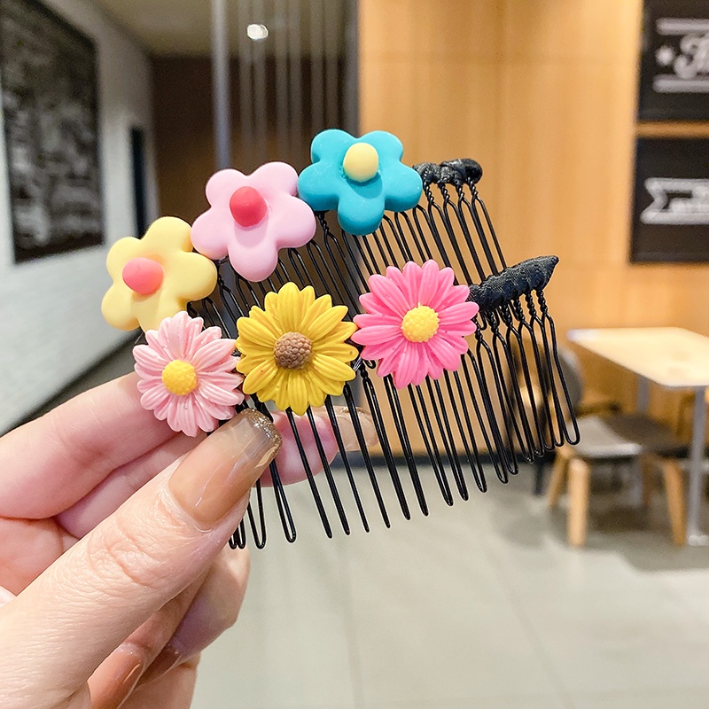 Lược Cài Tóc Màu Sắc Cà Phê Xinh Xắn Cho Bé Gái