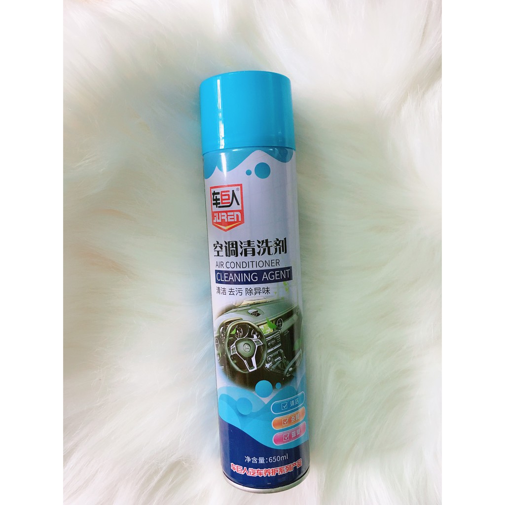 Bình xịt bọt khử mùi điều hòa ô tô Air Conditioner Cleaning Agent - Bình 650ml