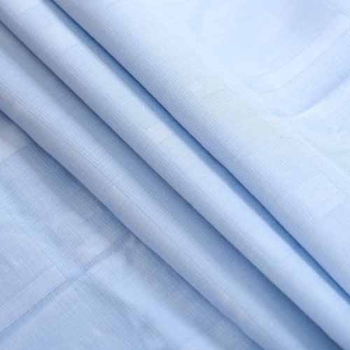 Áo Sơ Mi Nam Công Sở Trung Niên Anton Somianton Màu Xanh Dương Dài Tay Họa Tiết Kẻ Caro Vải Sợi Tre - YAT203