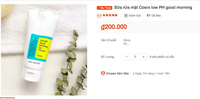 Sữa rửa mặt Cosrx low PH good morning | BigBuy360 - bigbuy360.vn