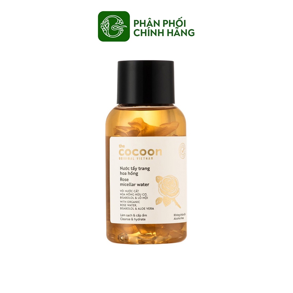 Nước tẩy trang hoa hồng The Cocoon Rose Micellar Water 140ml