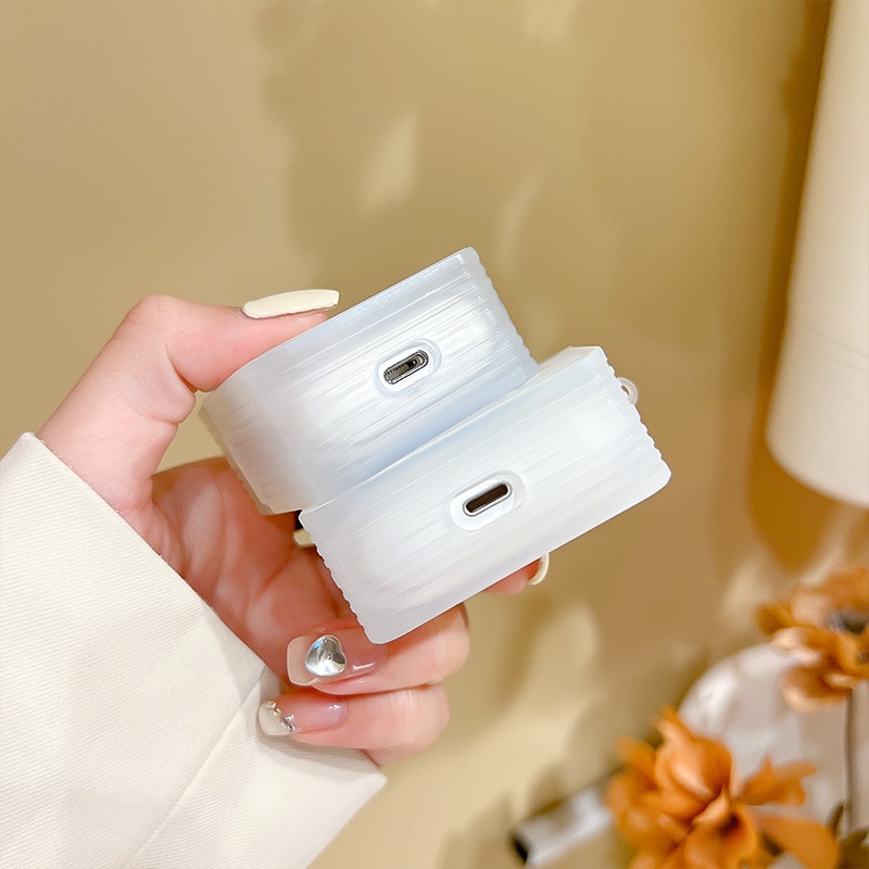 Vỏ Bảo Vệ Hộp Sạc Tai Nghe airpods Pro 2 / 3 Hình Vuông Họa Tiết Chú Thỏ Hoạt Hình Dễ Thương