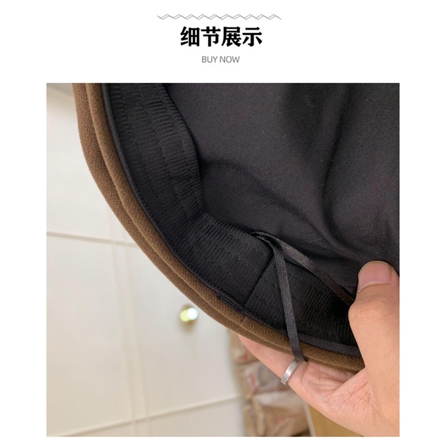 Mũ nồi Ulzzang màu trơn phong cách Hàn Quốc trẻ trung, cá tính