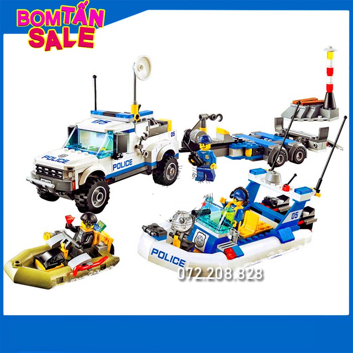 Lego Ninjago Urban BELA 10421  / 409 Mảnh ghép 🍅 Bộ LEGO xếp hình cảnh sát bắt cướp