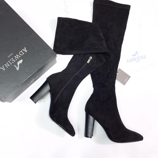 Bốt boot đùi ad da lộn fullbox hàng quảng châu cao cấp | BigBuy360 - bigbuy360.vn