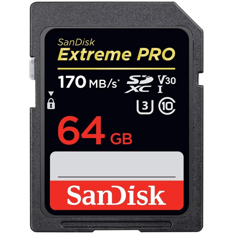 Thẻ nhớ SanDisk SDXC Extreme Pro 64GB 170/90 MB/s U3