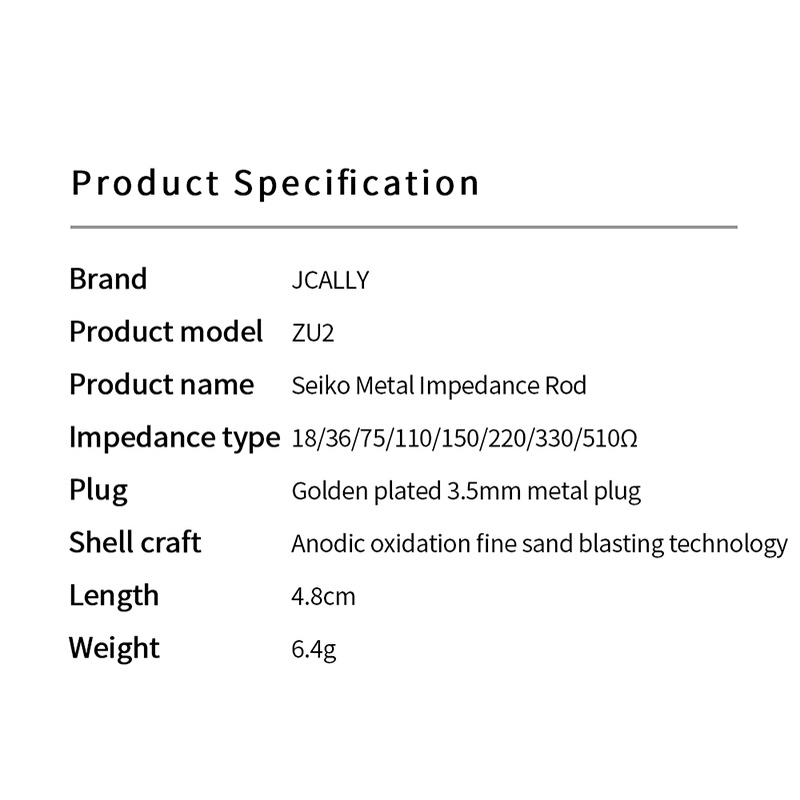 Phích Cắm Chuyển Đổi Giảm Tiếng Ồn Cho Tai Nghe 18ohm 36Ω 75Ω 110Ω 150ohm 220/330/510 ohm Jcally ZU2