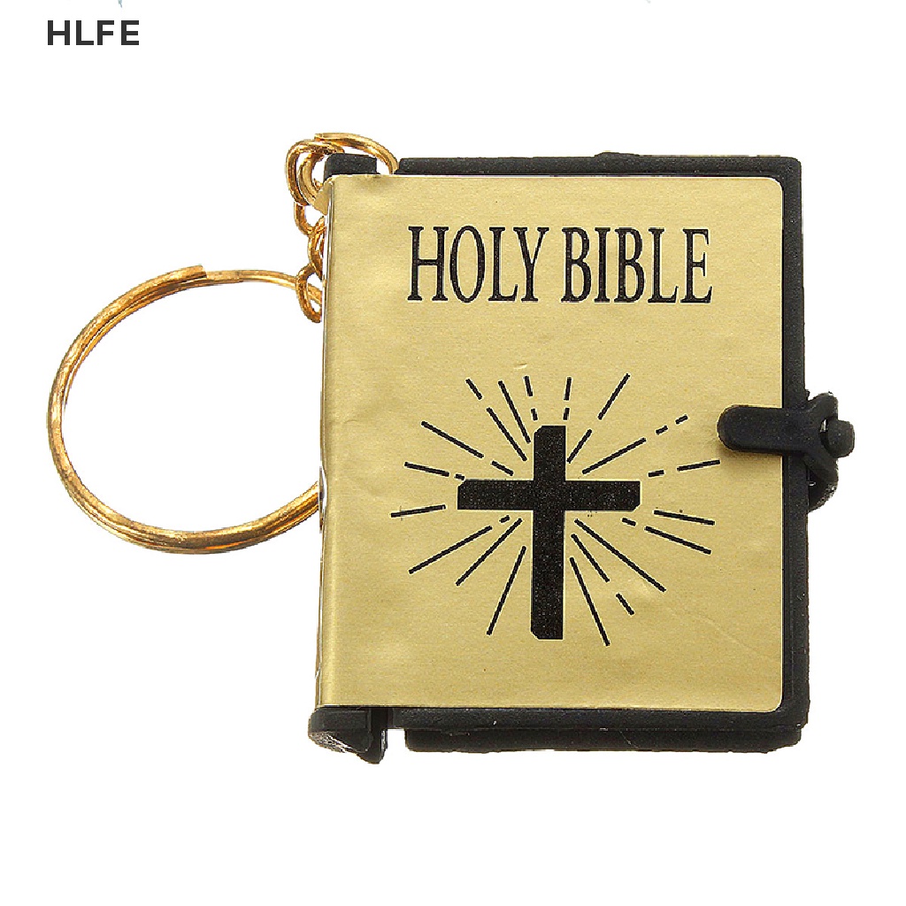 HL Mini Bible Keychain English HOLY BIBLE Religious Christian Jesus NEW FE