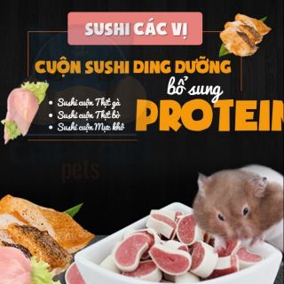 Sushi thịt cá cuộn cho hamter