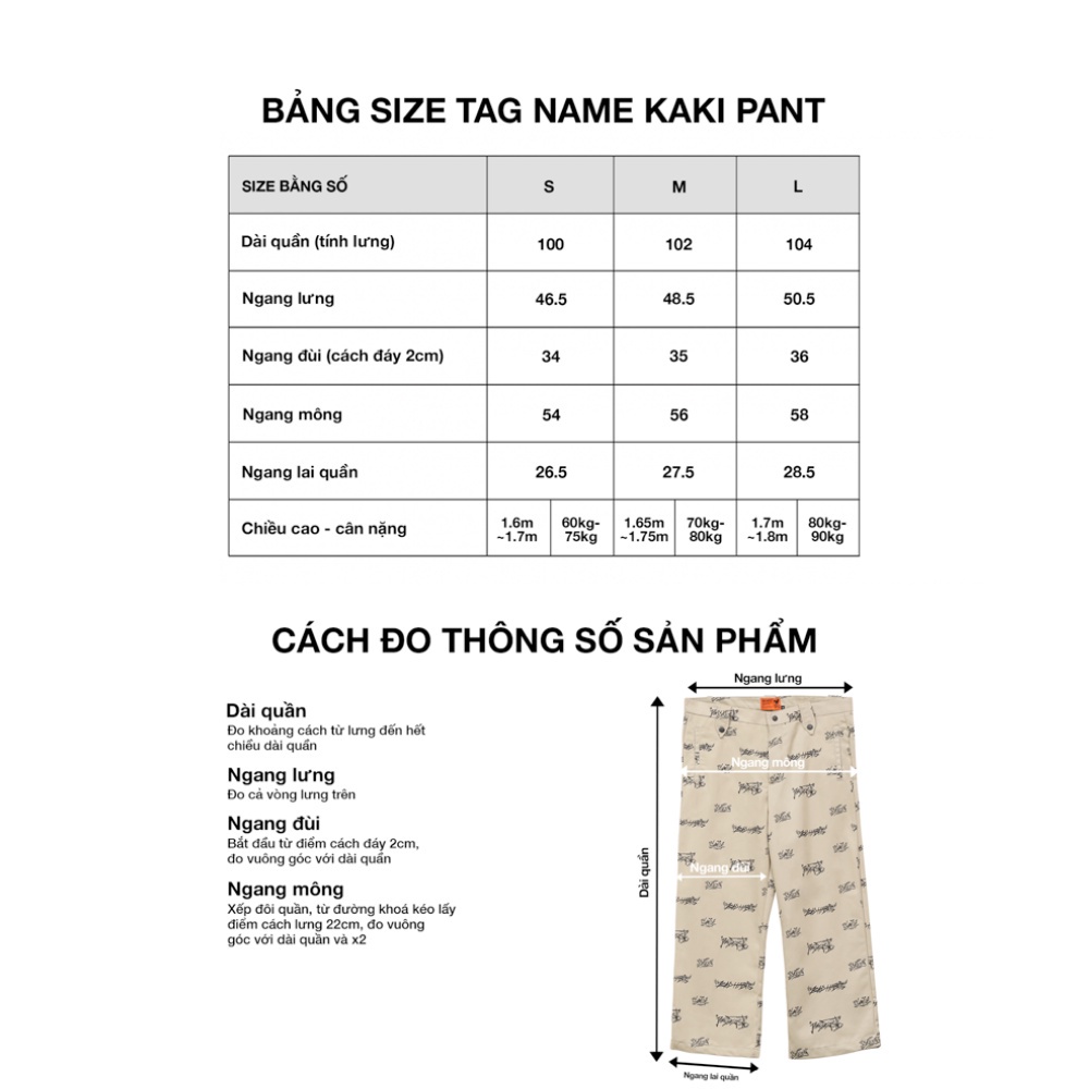 Quần Bad Habits TAG STYLE KHAKI PANTS - Local Brand chính hãng