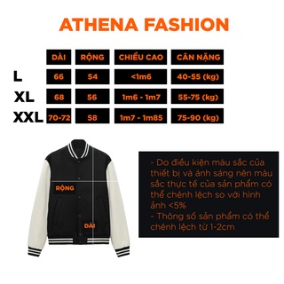 Áo Khoác Bomber Jacket Varsity Basic- Áo Varsity Nam Nữ Hót Trend