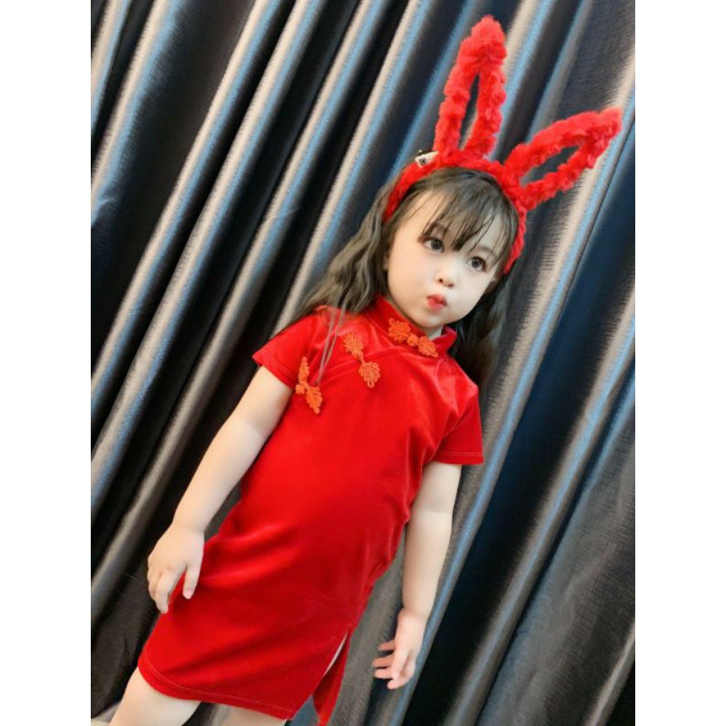 sườn xám bé gái 9-22kg
