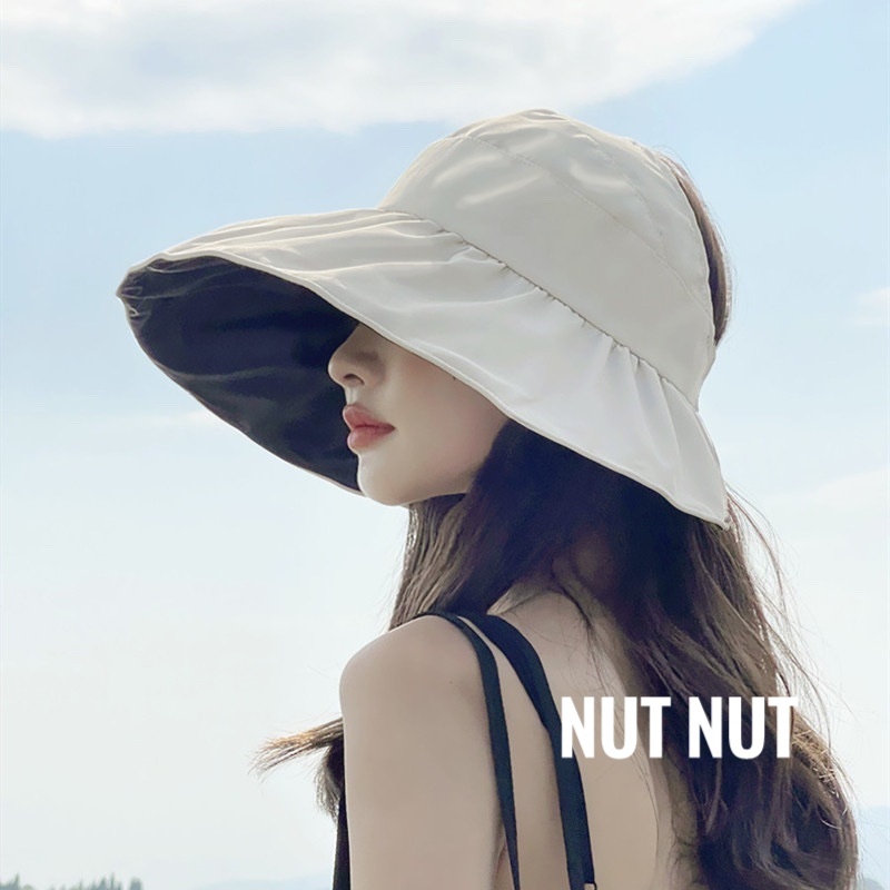 Nón chống nắng nữ vành rộng đi biển - mũ tai bèo rộng vành chống nắng cho nữ