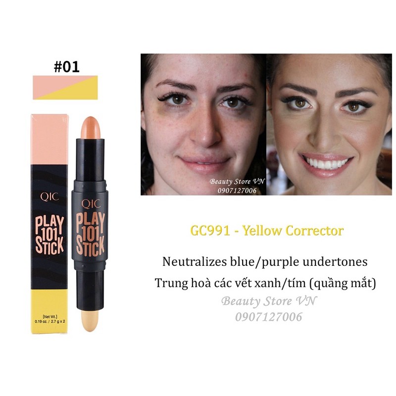 Bút Che Khuyết Điểm Hai Đầu Tạo Khối Bắt Sáng | BigBuy360 - bigbuy360.vn