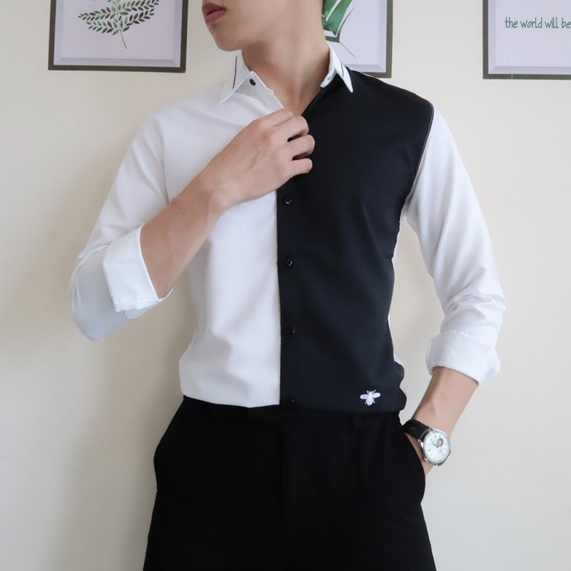 Áo sơ mi nam họa tiết trẻ trung năng động hot nhất 2020