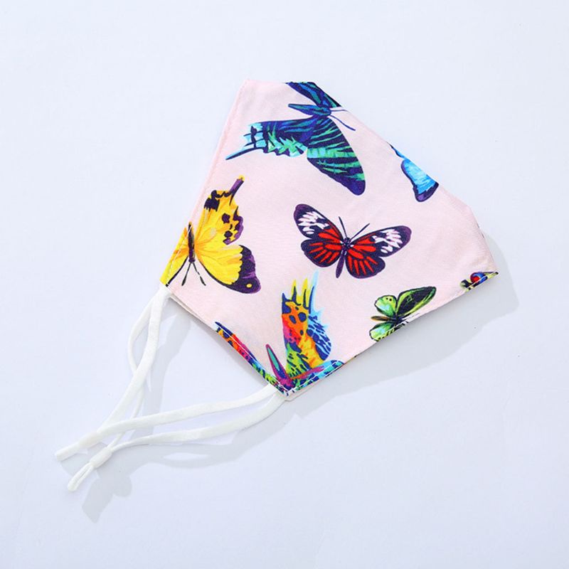 Khẩu Trang Cotton Chống Bụi Chống Khói In Họa Tiết Hoạt Hình Xinh Xắn