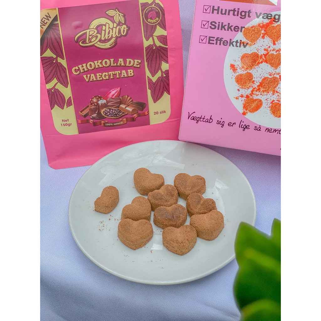 [CHÍNH HÃNG] Kẹo Socola Giảm Cân Chokolade Vaegttab Đan Mạch - Hộp Hồng.
