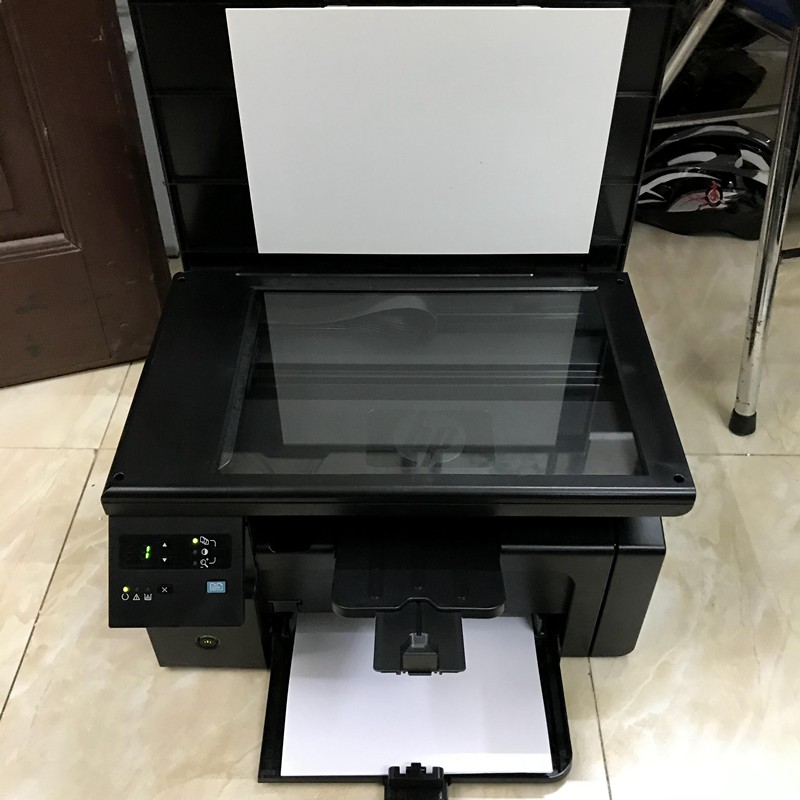 Máy in cũ HP M1132 in, photo, scan + tặng kèm hộp mực mới, dây nguồn, dây kết nối máy tính