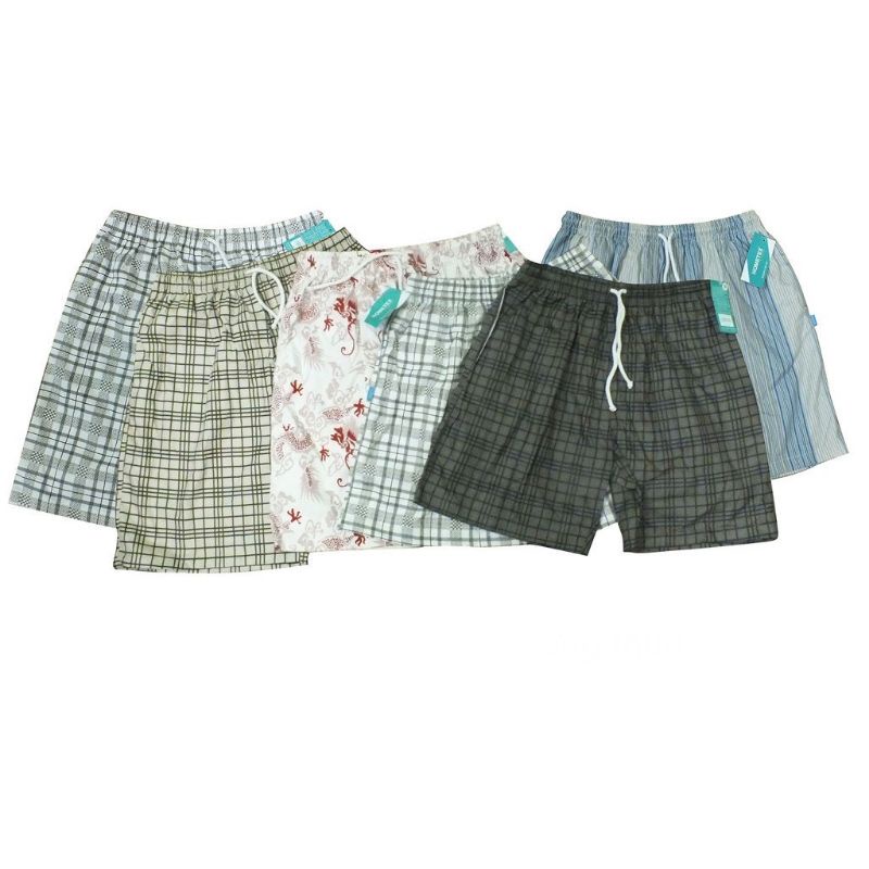 Quần short nam lưng thun mặc nhà Hometex