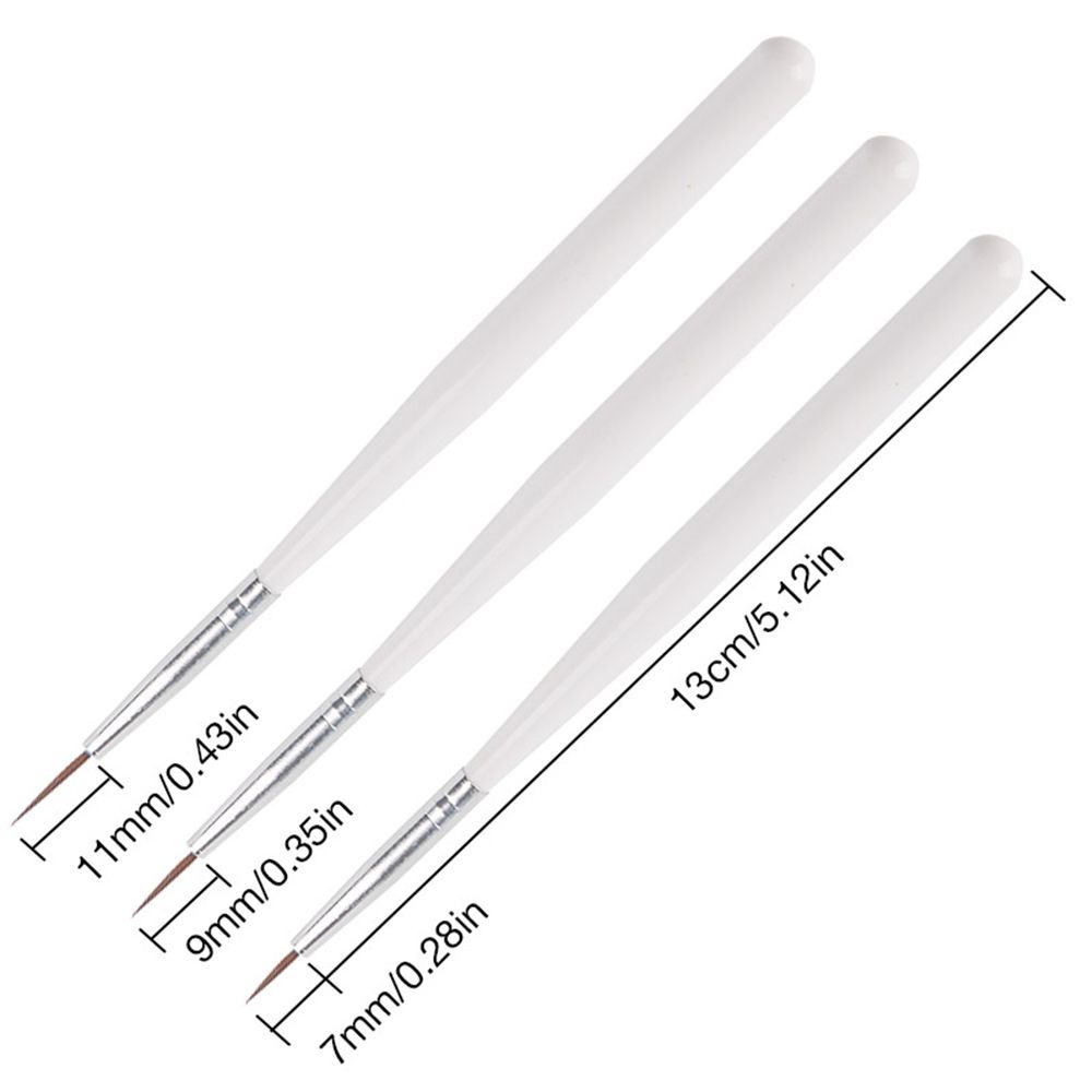 [Hàng mới về] Set 3 cọ vẽ trang trí móng tay nghệ thuật chuyên nghiệp