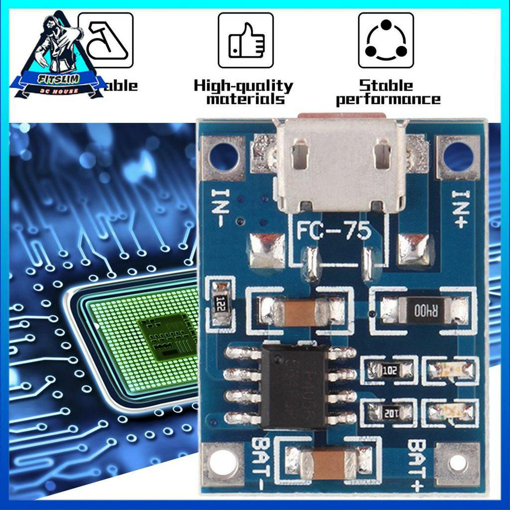 5V Mini MICRO USB 1A TP4056 Pin Lithium Mô-đun sạc Bảng sạc