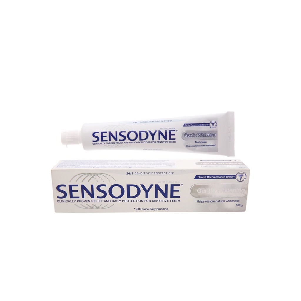 Kem đánh răng Sensodyne Gentle Whitening, giúp răng trắng sáng tự nhiên