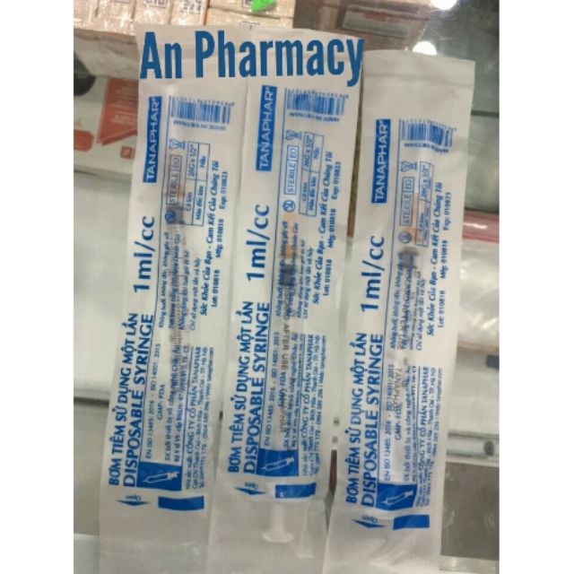 10 bơm kim tiêm 1ml /1cc