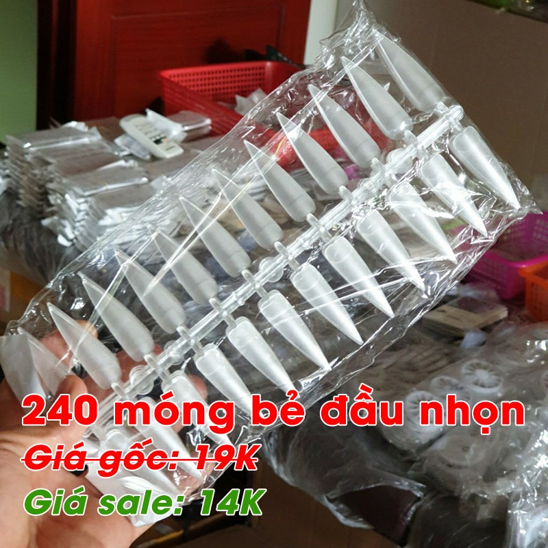 Móng bẻ cài sổ mẫu, tập sơn móng (120 móng = 5 vỉ)