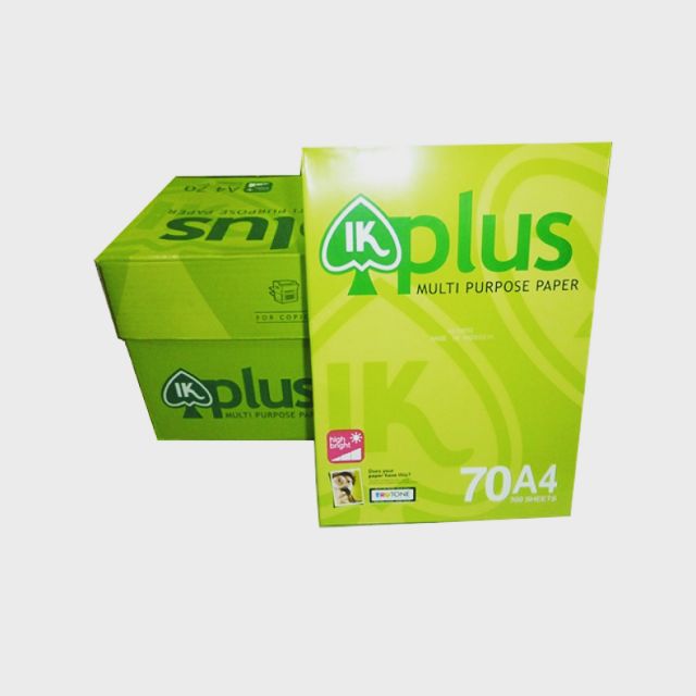 Giấy A4 IK Plus 70g (Ram, đủ 500 tờ)
