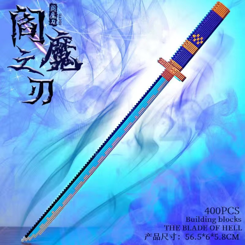 One Piece Roronoa Zoro Sandai Kitetsu Yamato Đồ chơi khối xây dựng đồ chơi trang trí