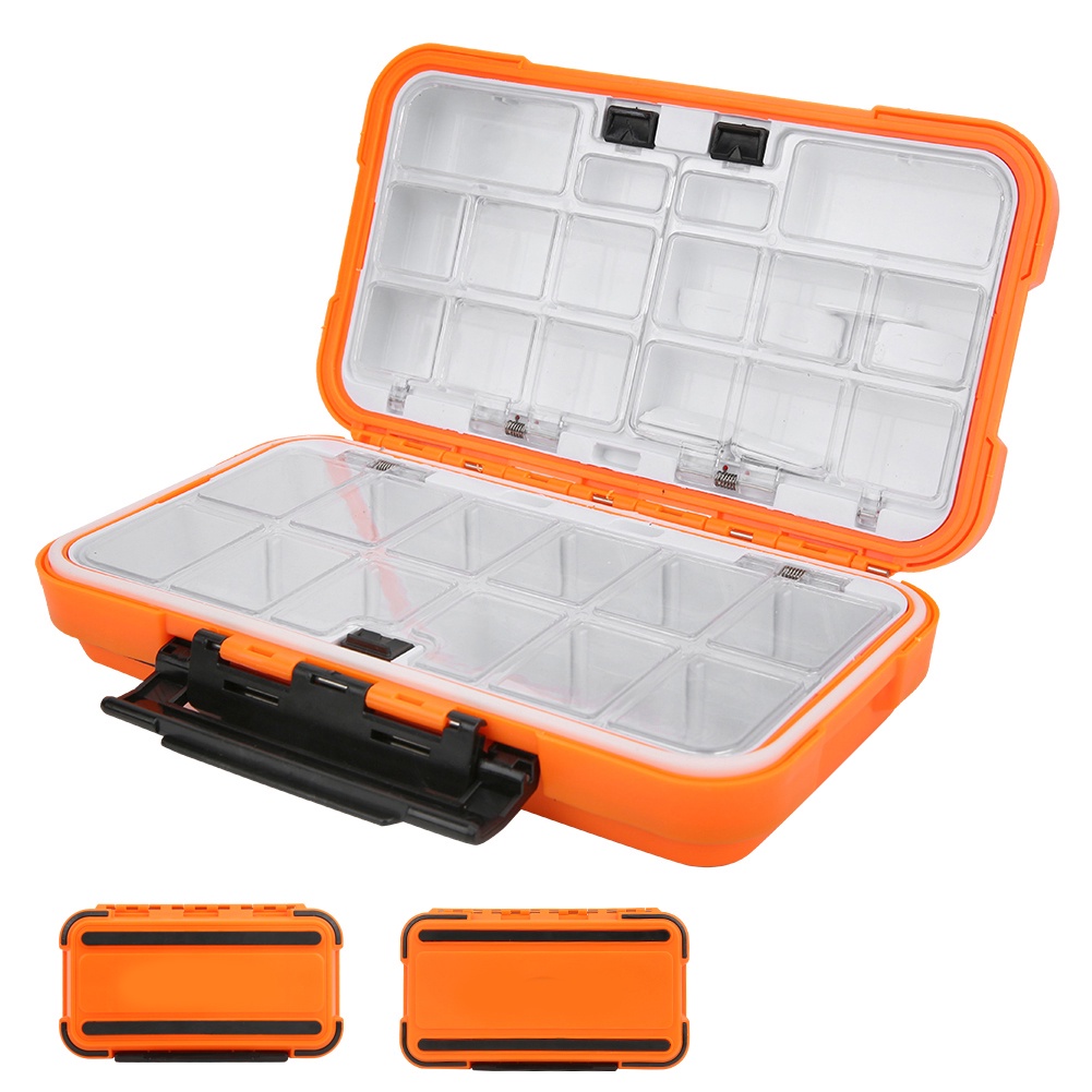 Có thể bán buôn Vật liệu ABS chống thấm nước câu cá hộp hộp đựng mồi móc hộp lưu trữ phụ kiện hộp đựng Vermont055  Hàng giao ngay