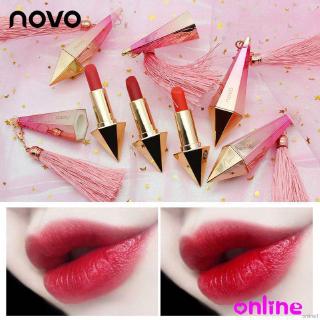 [Hàng mới về] Son môi thiết kế vỏ hình dạng viên kim cương kháng nước lâu trôi NOVO